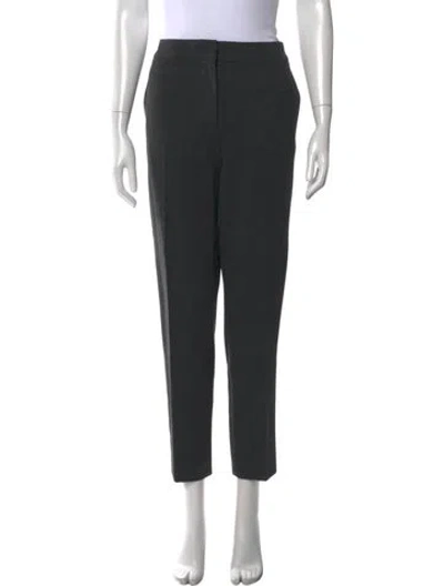 Pre-owned Max Mara Straight Leg Pants In Black