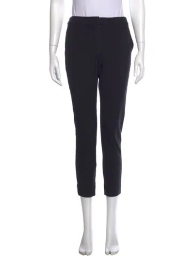 Pre-owned Max Mara Straight Leg Pants In Black