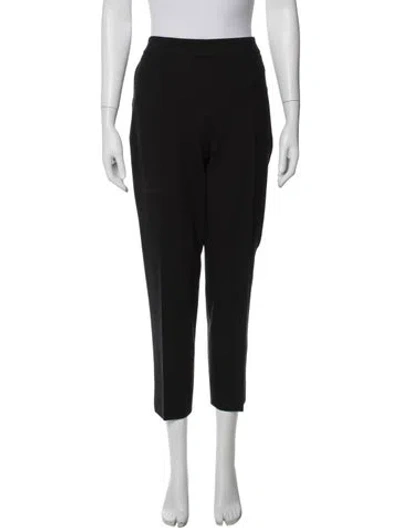 Pre-owned Max Mara Straight Leg Pants In Black