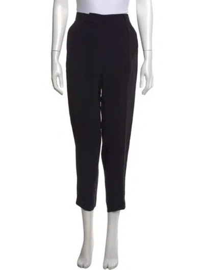 Pre-owned Max Mara Straight Leg Pants In Black