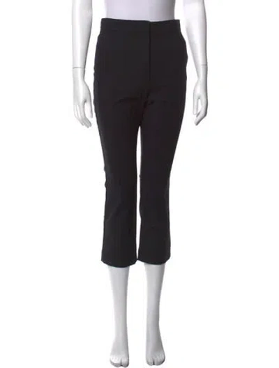 Pre-owned Max Mara Straight Leg Pants In Black