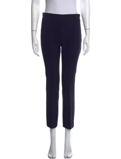 Pre-owned Max Mara Straight Leg Pants In Black