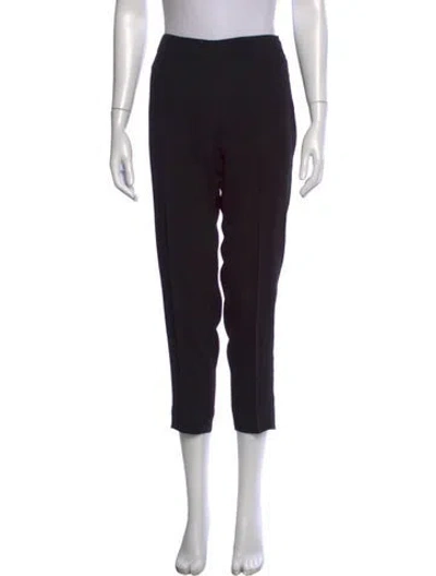 Pre-owned Max Mara Straight Leg Pants In Black