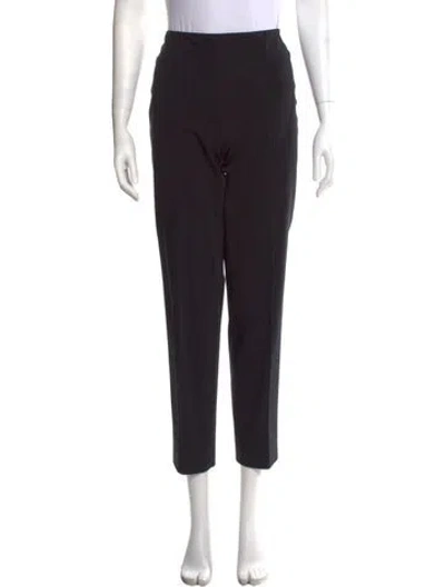 Pre-owned Max Mara Straight Leg Pants In Black