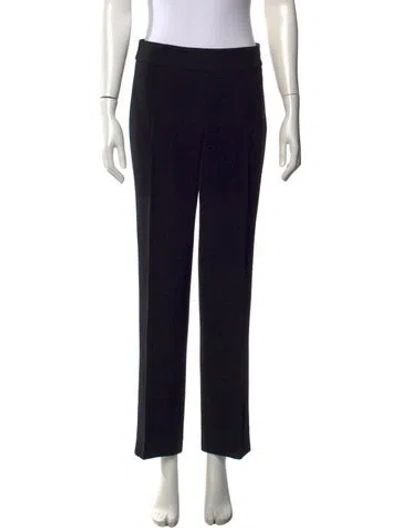 Pre-owned Max Mara Straight Leg Pants In Black