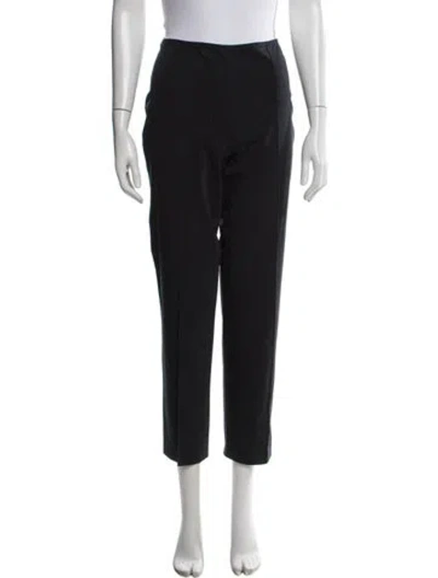 Pre-owned Max Mara Straight Leg Pants In Black