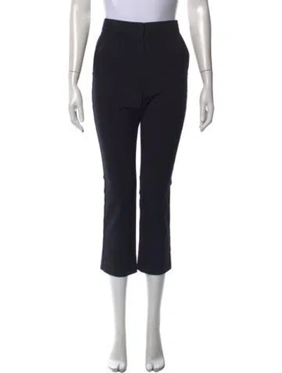 Pre-owned Max Mara Straight Leg Pants In Black