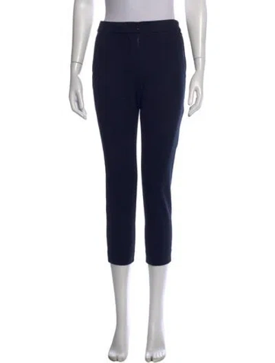 Pre-owned Max Mara Straight Leg Pants In Black
