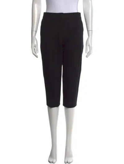 Pre-owned Max Mara Straight Leg Pants In Black
