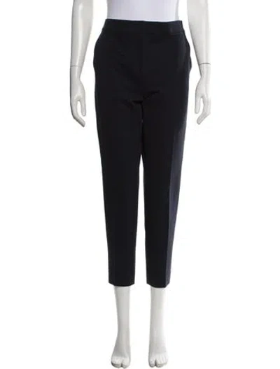 Pre-owned Max Mara Straight Leg Pants In Black