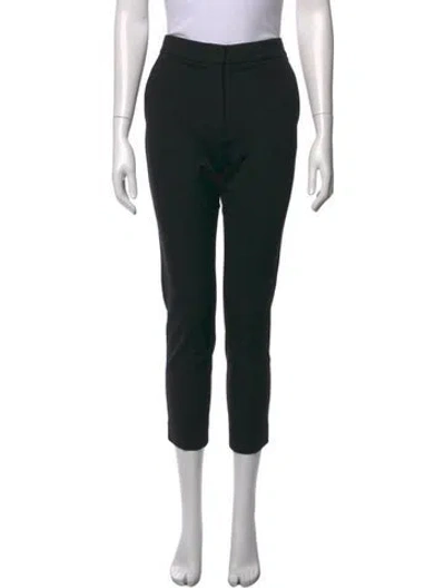 Pre-owned Max Mara Straight Leg Pants In Black