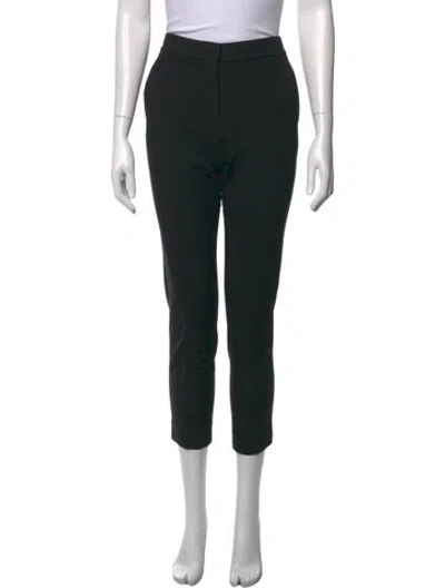 Pre-owned Max Mara Straight Leg Pants In Black
