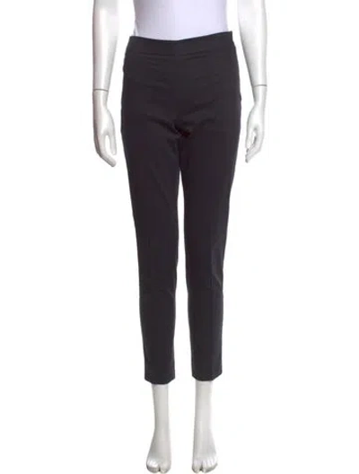 Pre-owned Max Mara Straight Leg Pants In Black