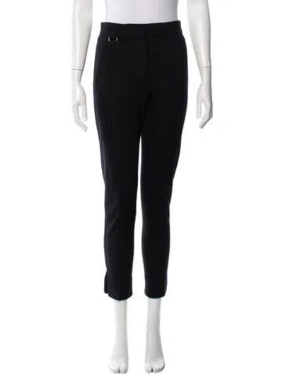 Pre-owned Max Mara Straight Leg Pants In Black
