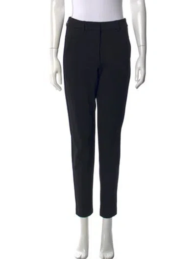 Pre-owned Max Mara Straight Leg Pants In Black