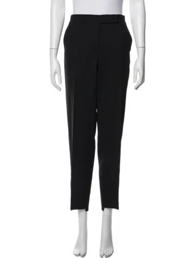 Pre-owned Max Mara Straight Leg Pants In Black