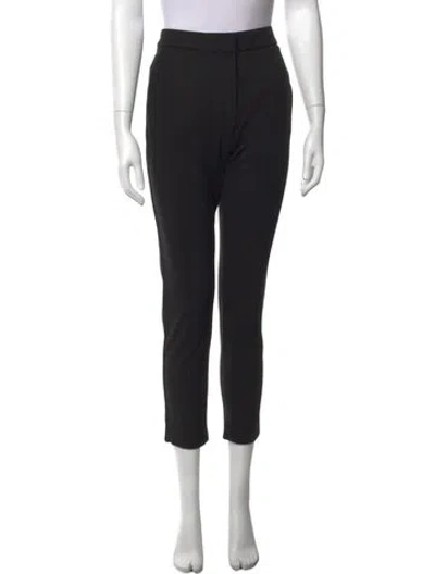 Pre-owned Max Mara Straight Leg Pants In Black