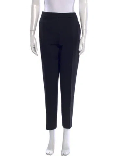 Pre-owned Max Mara Straight Leg Pants In Black