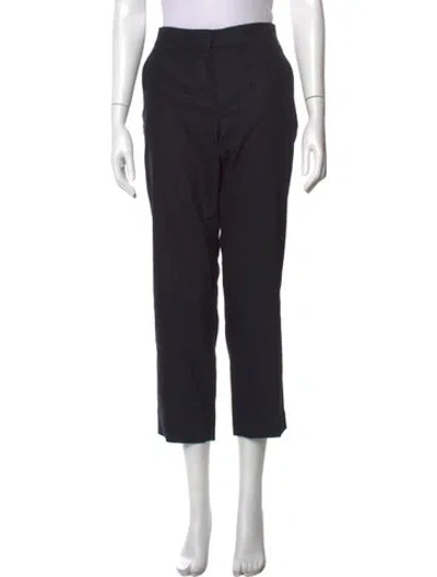 Pre-owned Max Mara Straight Leg Pants In Black