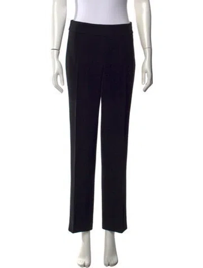 Pre-owned Max Mara Straight Leg Pants In Black