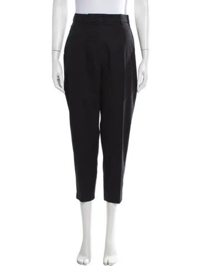 Pre-owned Max Mara Straight Leg Pants In Black