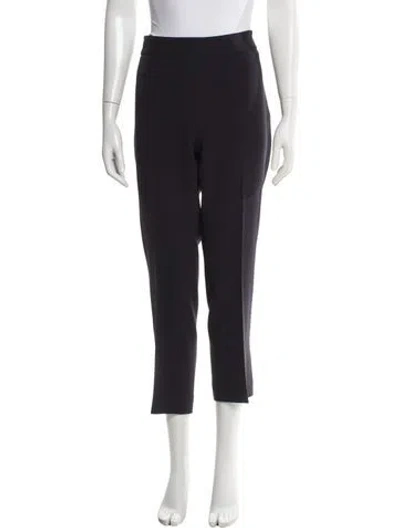 Pre-owned Max Mara Straight Leg Pants In Blue