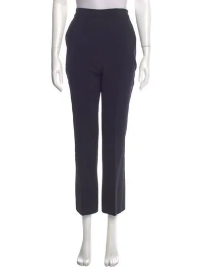 Pre-owned Max Mara Straight Leg Pants In Blue