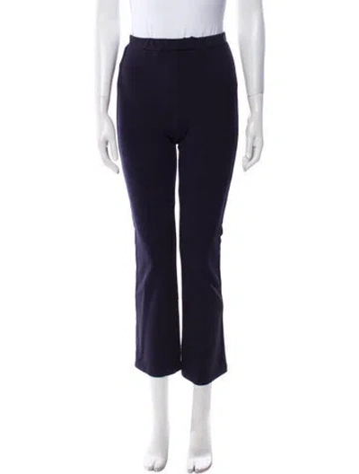 Pre-owned Max Mara Straight Leg Pants In Blue