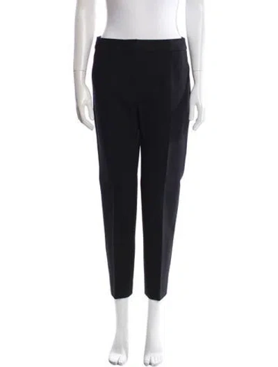 Pre-owned Max Mara Straight Leg Pants In Blue