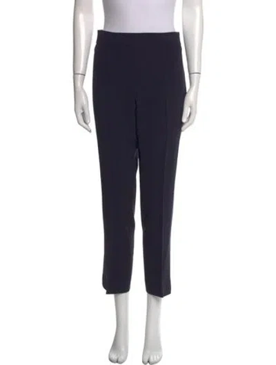 Pre-owned Max Mara Straight Leg Pants In Blue