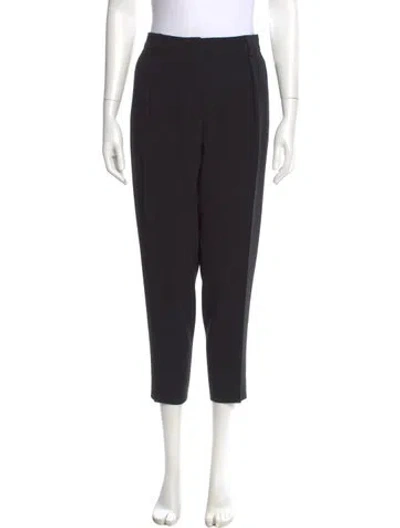 Pre-owned Max Mara Straight Leg Pants In Blue
