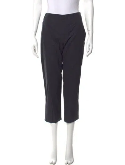 Pre-owned Max Mara Straight Leg Pants In Blue