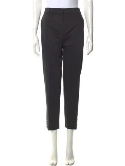 Pre-owned Max Mara Straight Leg Pants In Blue