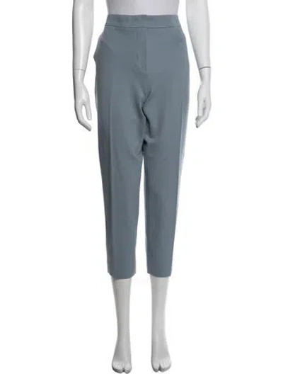 Pre-owned Max Mara Straight Leg Pants In Blue