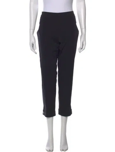 Pre-owned Max Mara Straight Leg Pants In Blue