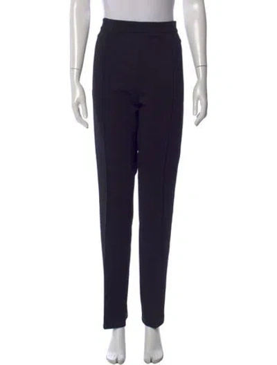 Pre-owned Max Mara Straight Leg Pants In Blue