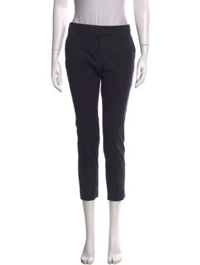 Pre-owned Max Mara Straight Leg Pants In Blue