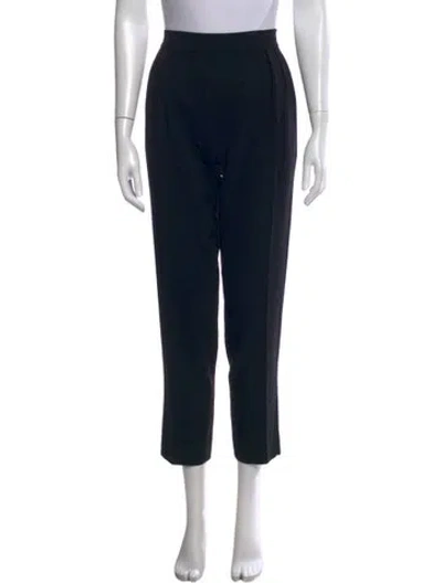 Pre-owned Max Mara Straight Leg Pants In Blue