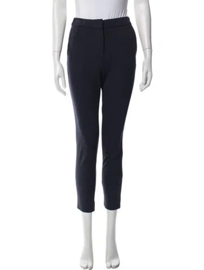 Pre-owned Max Mara Straight Leg Pants In Blue