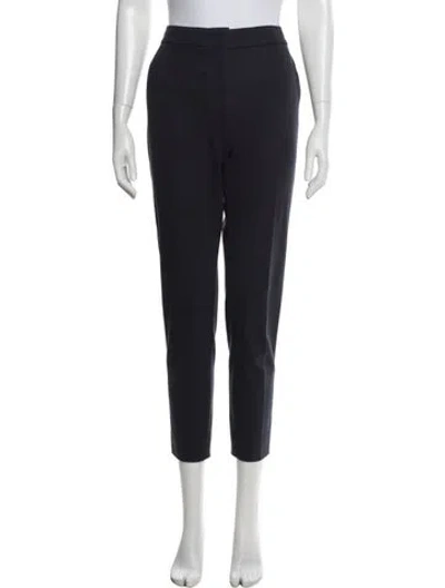 Pre-owned Max Mara Straight Leg Pants In Blue