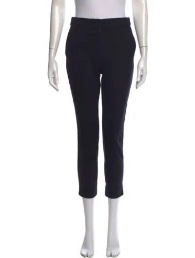 Pre-owned Max Mara Straight Leg Pants In Blue