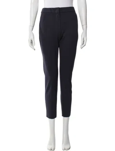 Pre-owned Max Mara Straight Leg Pants In Blue