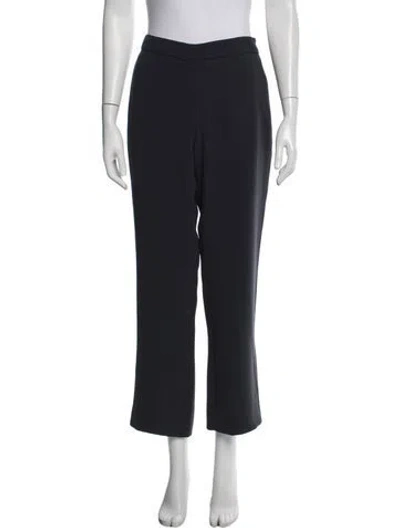 Pre-owned Max Mara Straight Leg Pants In Blue