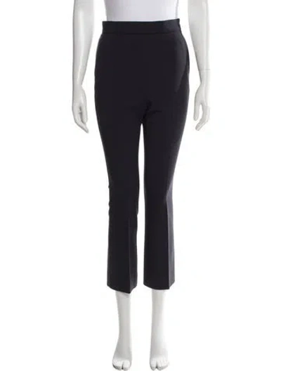 Pre-owned Max Mara Straight Leg Pants In Blue