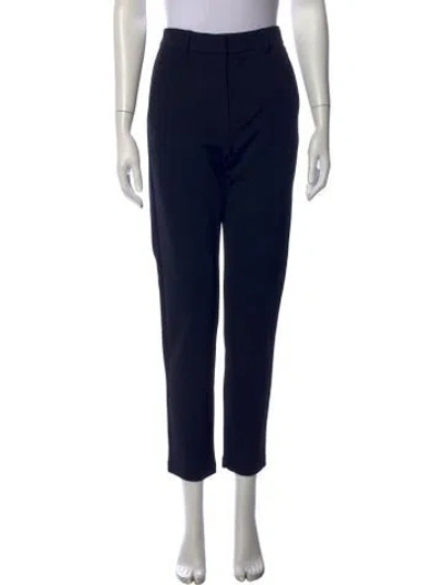 Pre-owned Max Mara Straight Leg Pants In Blue