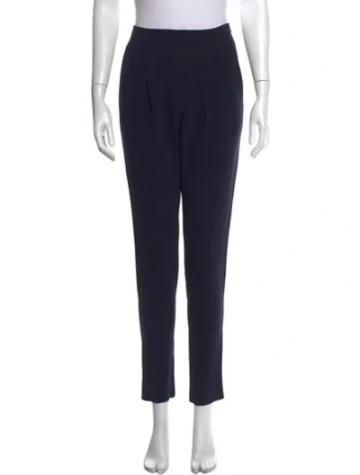 Pre-owned Max Mara Straight Leg Pants In Blue