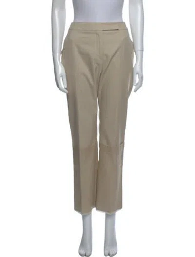 Pre-owned Max Mara Straight Leg Pants In Brown