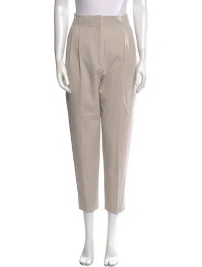 Pre-owned Max Mara Straight Leg Pants In Brown