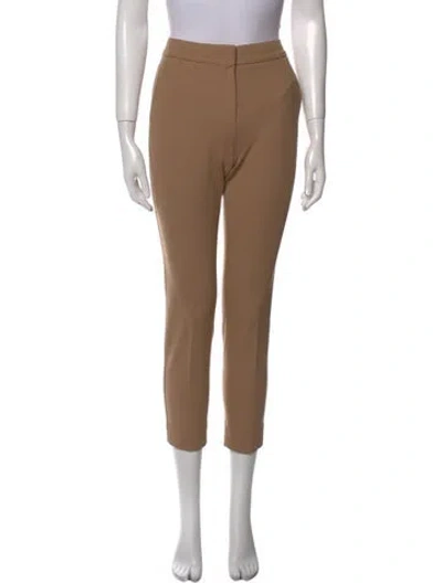 Pre-owned Max Mara Straight Leg Pants In Brown