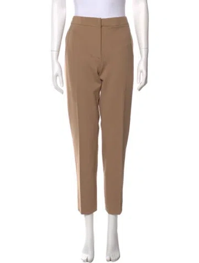 Pre-owned Max Mara Straight Leg Pants In Brown